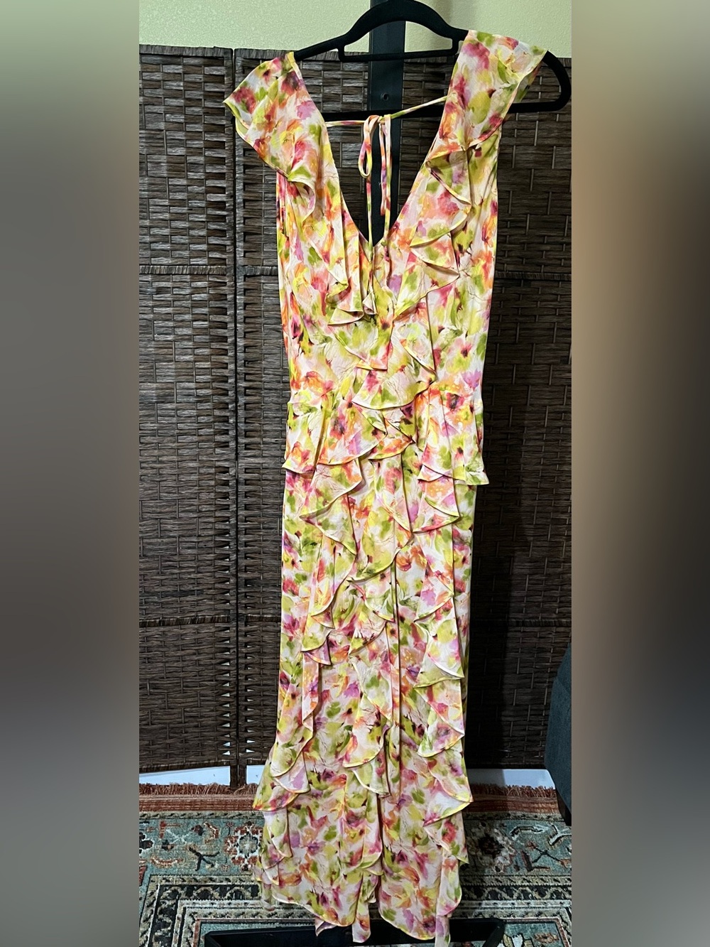 MISA Los Angeles Claudita Dress in Golden Flora – Size Small (Fits Up to Medium) - Picture 5 of 10